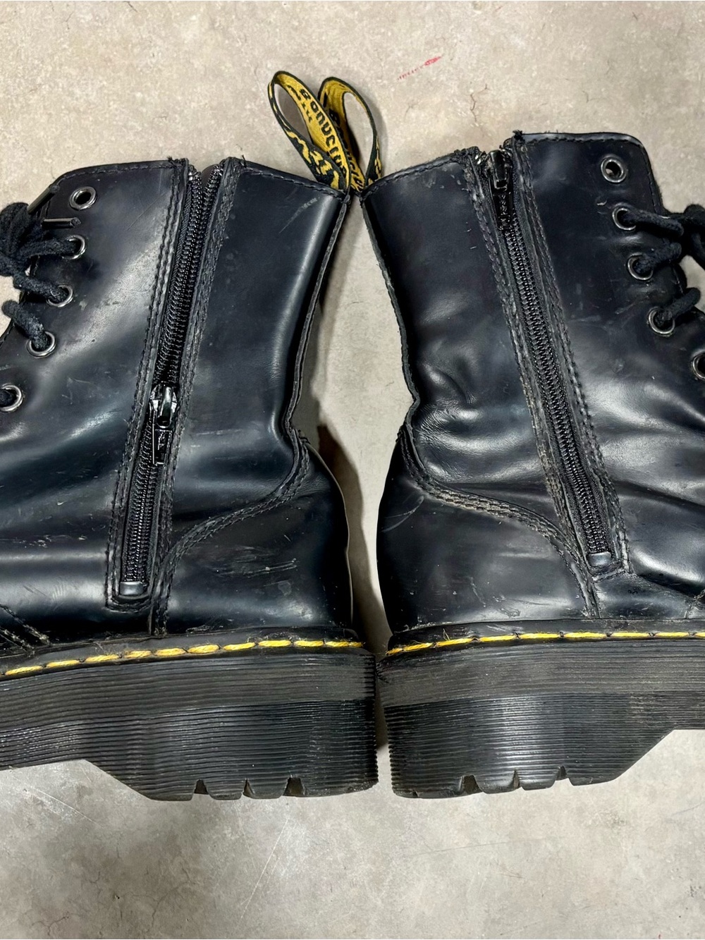 Dr. Marten’s Jadon Smooth Leather Platform Combat Boots - Picture 10 of 15